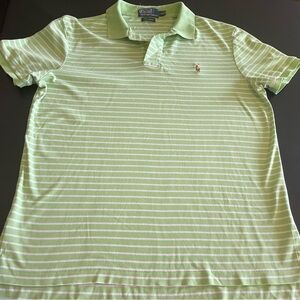 Ralph Lauren Green Striped Polo Shirt